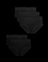 Marks & Spencer "5pk Cotton Lycra® & Lace Full Briefs"